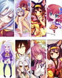 NO GAME NO LIFE PVC Translucent Bookmark for Student 8pcs/Lot