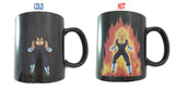 RARE DRAGON BALL Z SUPER SAIYAN VEGETA GOKU HEAT REACTIVE MUG CUP