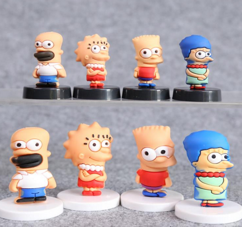 The Simpsons Homer Bart PVC Figures