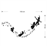 Tinkerbell second star to the right Peter pan wall decal sticker