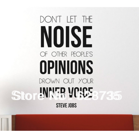 Steve Jobs Inspiring Quote Wall Decal Sticker