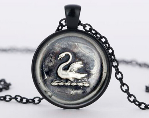 Once upon a time Emma Swan pendant necklace vintage glass pendant Necklace jewelry