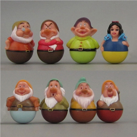 8Pcs/Set Snow White & The Seven Dwarfs PVC Figures Toys