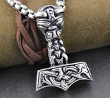 Thors Hammer MJOLNIR NORSE VIKING GOD PENDANT Necklace