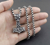 Thors Hammer MJOLNIR NORSE VIKING GOD PENDANT Necklace