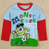 Monster University Fashion Boys T shirts spring/autumn kids wear