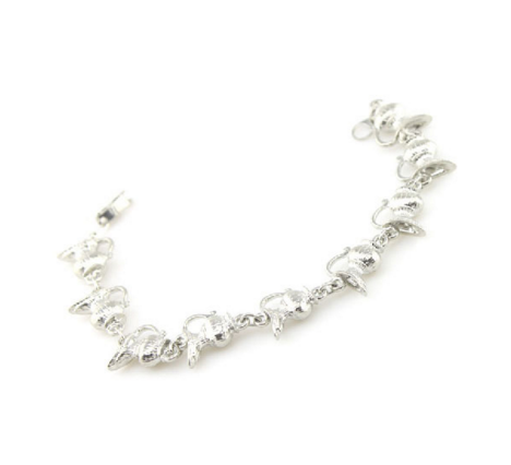 Unique Aladdin retro silver lamp chain bracelet