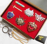 6pcs Legend of Zelda Shield Sword Necklace