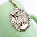 New Necklace A Song of Ice and Fire Direwolf Necklace Wolf Necklace Game of Thrones