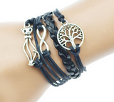 2015 Multilayer Braided Bracelets Charm Bracelet