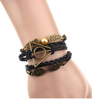 Retro Rope Owl Wings Bracelet