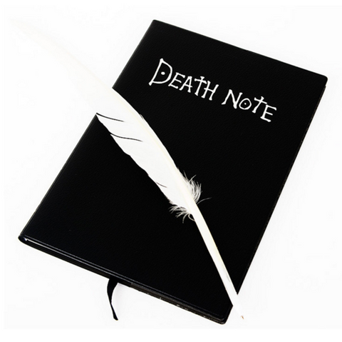 Death Note Notebook & Feather Pen Book