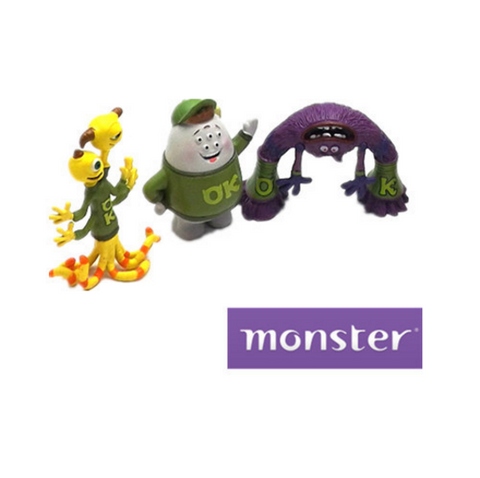 3pcs/set Monsters University PVC Figure Toy