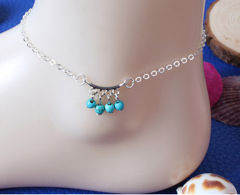 Charm Beads Tassel Chains Anklets