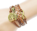 2015 Multilayer Braided Bracelets Charm Bracelet