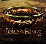 Titanium/gold Wide The lord of Rings