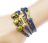 2015 Multilayer Braided Bracelets Charm Bracelet