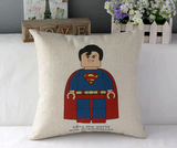 Linen Cotton Super Heros Decorative Pillow