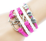 2015 Multilayer Braided Bracelets Charm Bracelet