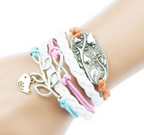 2015 Multilayer Braided Bracelets Charm Bracelet