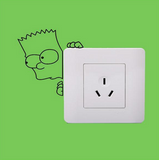 Small PCS switch stickers Simpson