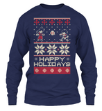 Long Sleeve Dragon Ball - Christmas Sweater-style Printed Tee