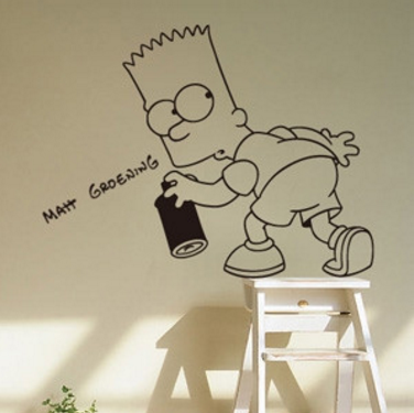 Cartoon The Simpson Drink Kid Bedroom Decor