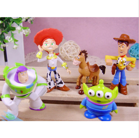 Woody Buzz Jessie Bulleye Alien Toy Figures