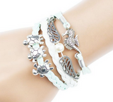 2015 Multilayer Braided Bracelets Charm Bracelet