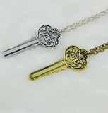 Sherlock Holmes 221B key pendant necklace