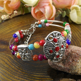 Cangshi color bead bracelet Nepal Bohemia