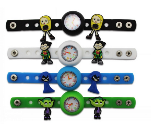 Wristwatch Teen Titans Go shoe charms