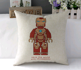 Linen Cotton Super Heros Decorative Pillow