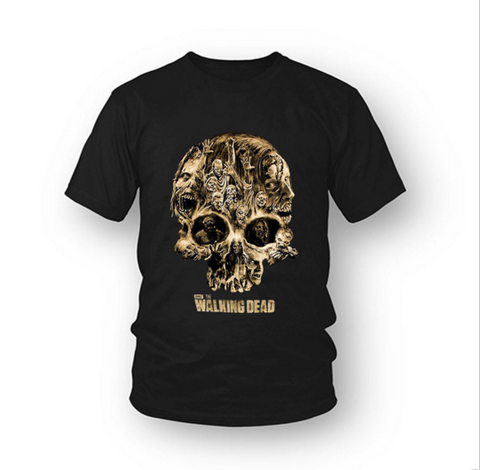 The Walking Dead T-shirt Casual Short Sleeve for Men's