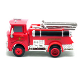 Pixar Cars 2 Red Firetruck Deluxe Fire Truck Metal Toy Car Loose Diecast