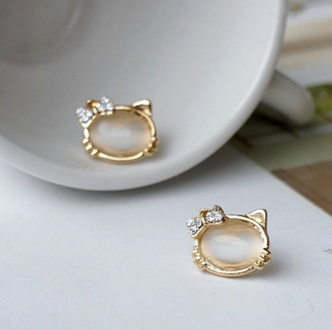 Hello Kitty Stud Earrings Jewelry