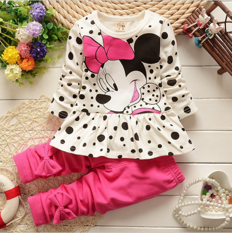 2015 new arrival Girls Clothing Minnie Mouse