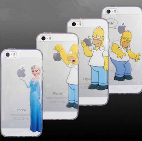 The Simpson & Elsa Sillicone For iphone 5 5s