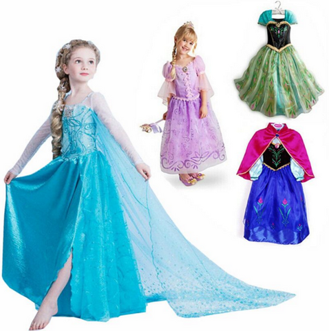 Frozen dress girls Elsa & Anna