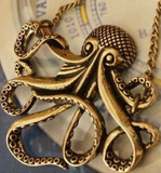 Octopus Shaped Retro Pirates Of Caribbean Necklace