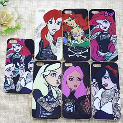 The Little Mermaid Tattoo Protective Cover Case skin For iPhone5 5s