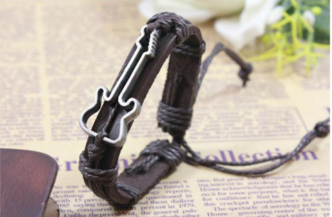 Guitar Jewelry Genuine Leather Bracelets