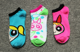 cotton socks funny cartoon Powerpuff Girls