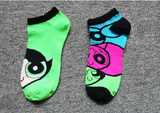 cotton socks funny cartoon Powerpuff Girls