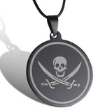 Necklace leather chain Fashion Jewelry Pirates Sign of the Caribbean