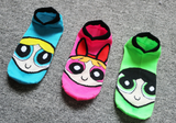 cotton socks funny cartoon Powerpuff Girls