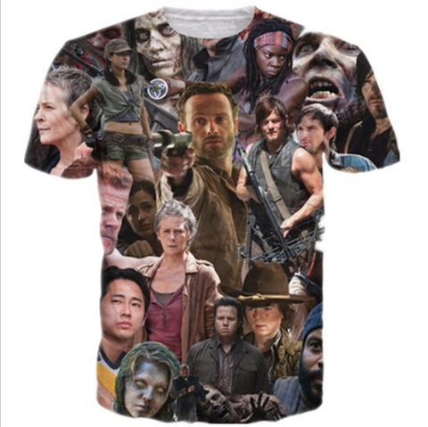 Walking Dead T-Shirt 3D Women Men