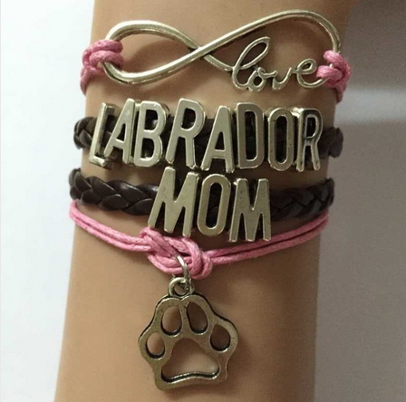 Personalized Word Labarador MOM Charm Handmade