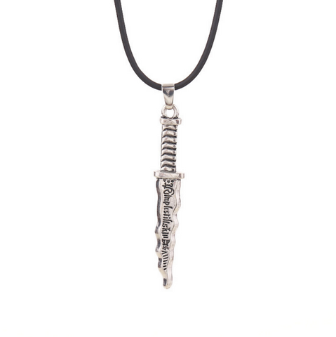 SNOW WHITE/ONCE UPON A TIME Rimoltstiltskin Rumple Dagger pendant necklace