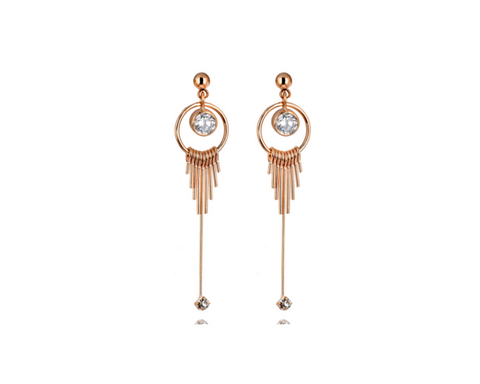 Tassels 18K Gold Plated Drop Earrings